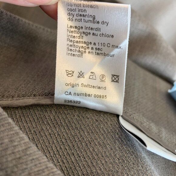 Akris Punto brown wool pants Sz 12 - Picture 7 of 12